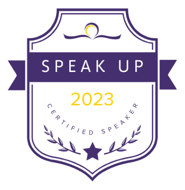 Speak Up 2023 - Certified Speaker