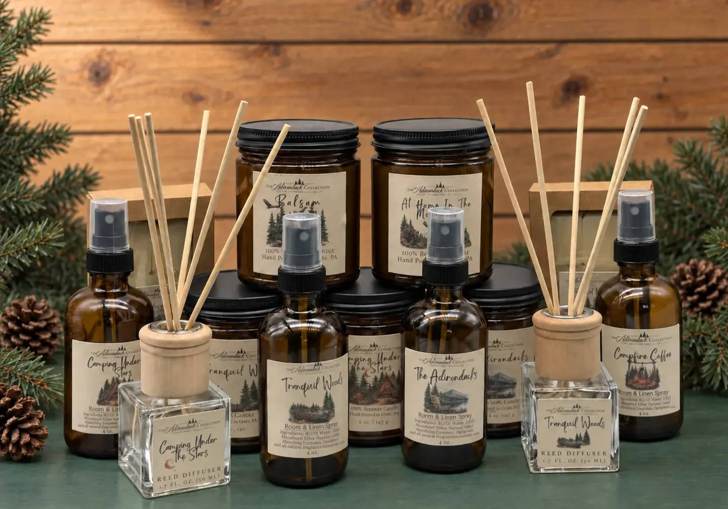 The Adirondack Collection | Nature-Inspired Beeswax Candles & Home Fragrance | Nature's Scent Co.